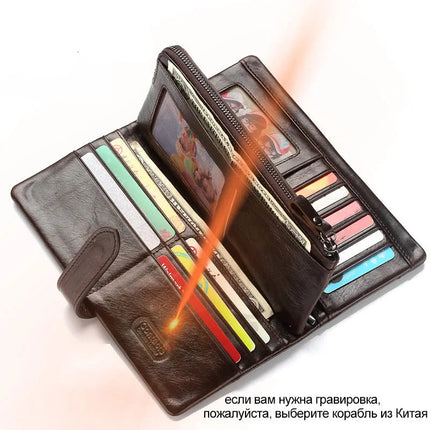 Vintage Crazy Horse Leather Wallet