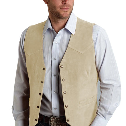 Cowboy Style Brown Vest