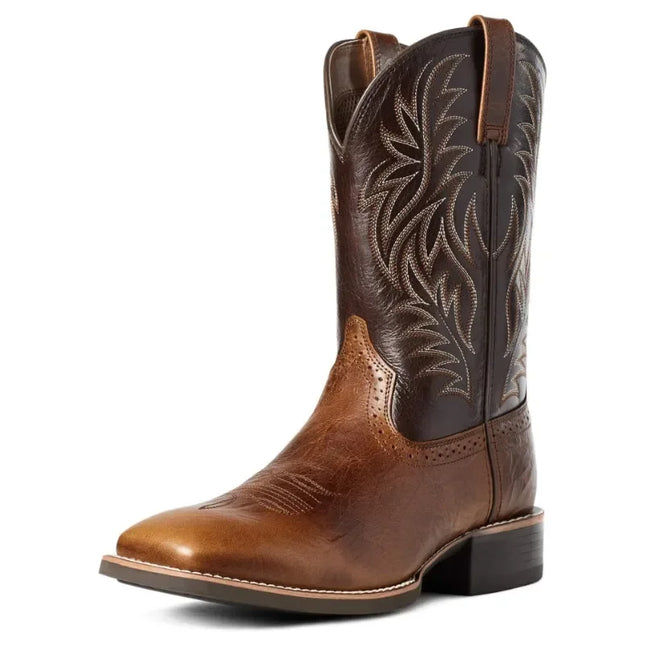 Men's Retro Embroidered Cowboy Boots
