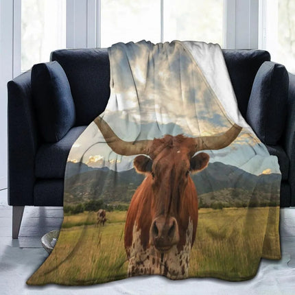 Highland Cow Print Blanket
