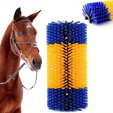 Multi-Purpose Body Brush for Cattle, Horses, and Dairy Cows