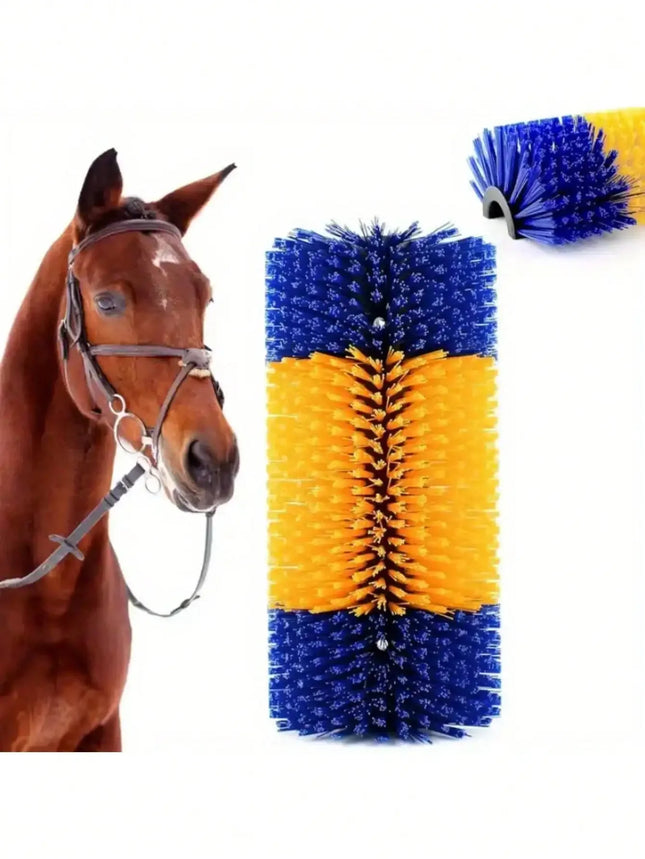 Multi-Purpose Body Brush for Cattle, Horses, and Dairy Cows