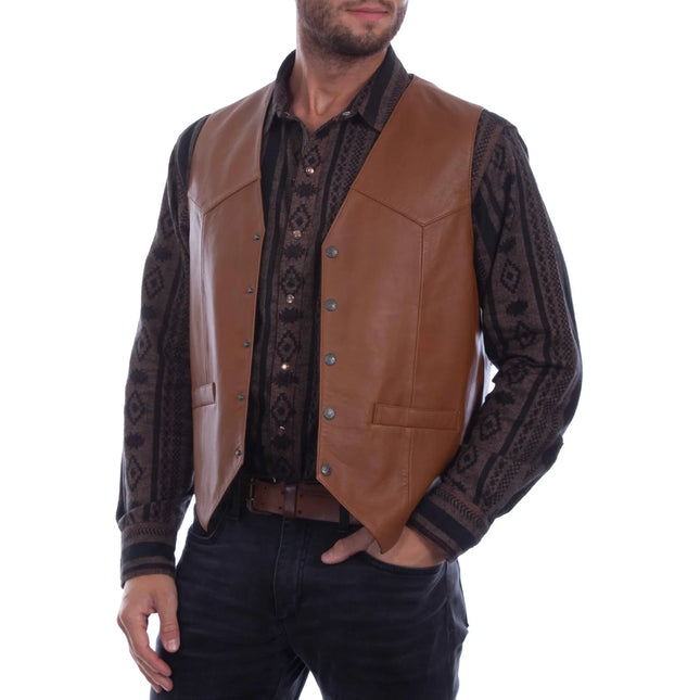 Western Leather Vest