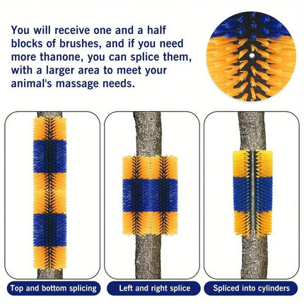 Multi-Purpose Body Brush for Cattle, Horses, and Dairy Cows