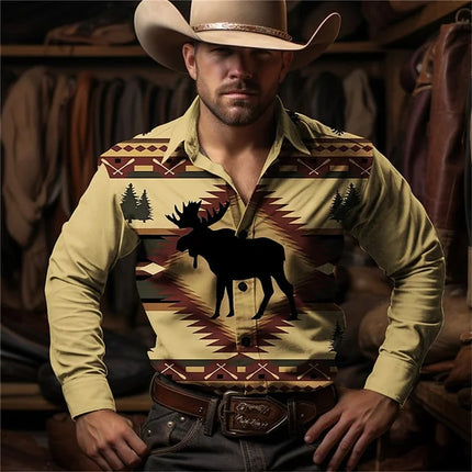 Retro Street Style Men's Casual Denim Top