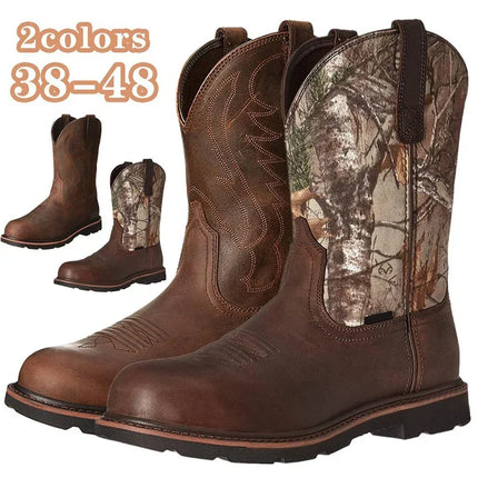 Men's Western Cowboy Motorcycle Boots