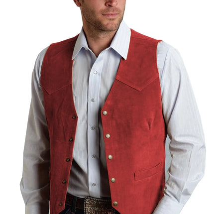 Cowboy Style Brown Vest