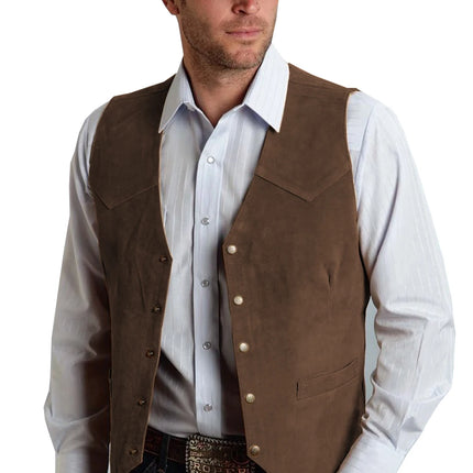 Cowboy Style Brown Vest