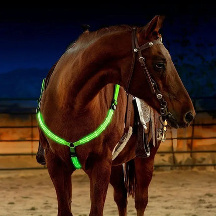 LED Night Flashing Horse Breastplate
