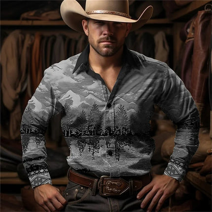 Retro Street Style Men's Casual Denim Top
