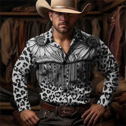 Retro Street Style Men's Casual Denim Top