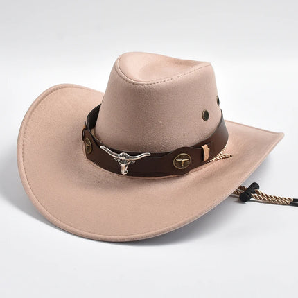 Men's Western Suede Cowboy Hat