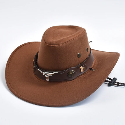 Men's Western Suede Cowboy Hat