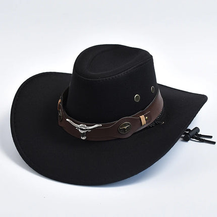 Men's Western Suede Cowboy Hat