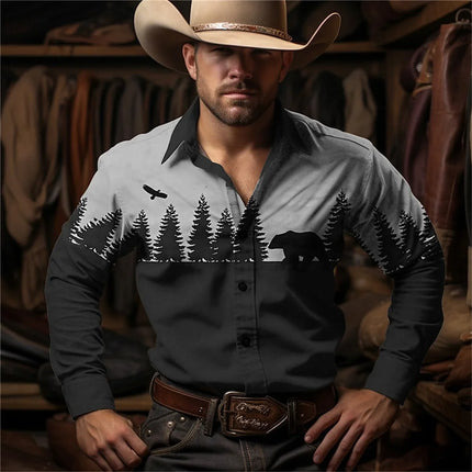 Retro Street Style Men's Casual Denim Top