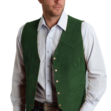 Cowboy Style Brown Vest