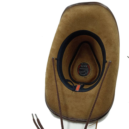 Men's Leather Cowboy Hat