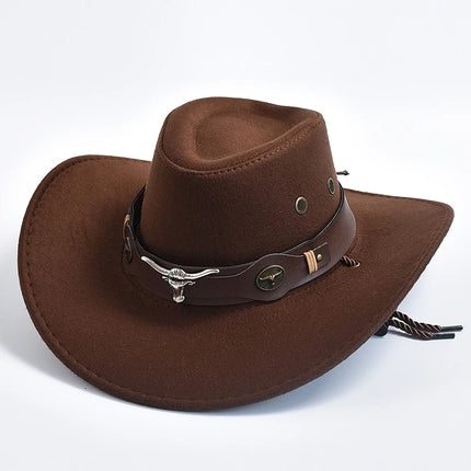 Men's Western Suede Cowboy Hat