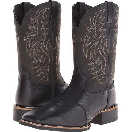 Men's Retro Embroidered Cowboy Boots