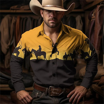 Retro Street Style Men's Casual Denim Top