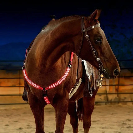 LED Night Flashing Horse Breastplate