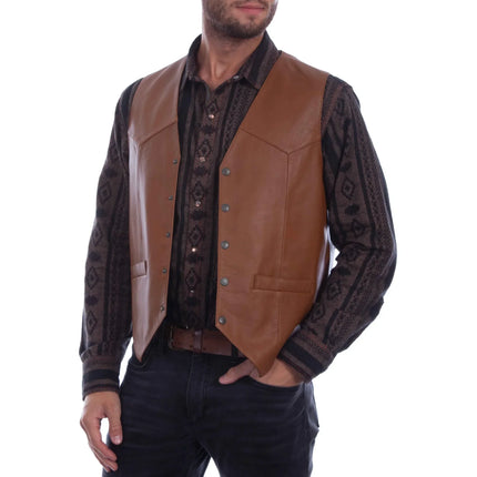 Western Leather Vest