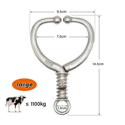 Durable Cattle Nose Clamp & Traction Tools for Farms